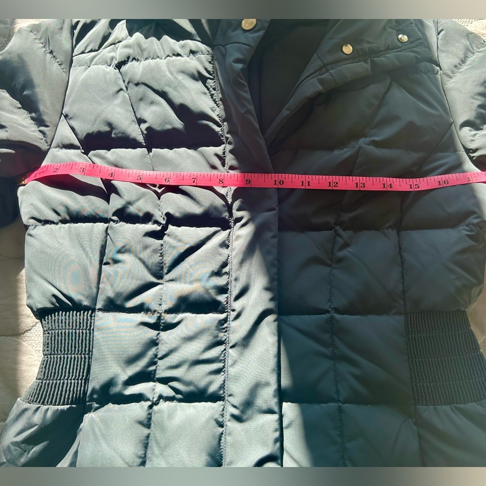 TALL Cole Haan Signature Long Down Hooded Puffer Heavy Duty Winter Coat LIKE NEW - Picture 8 of 12